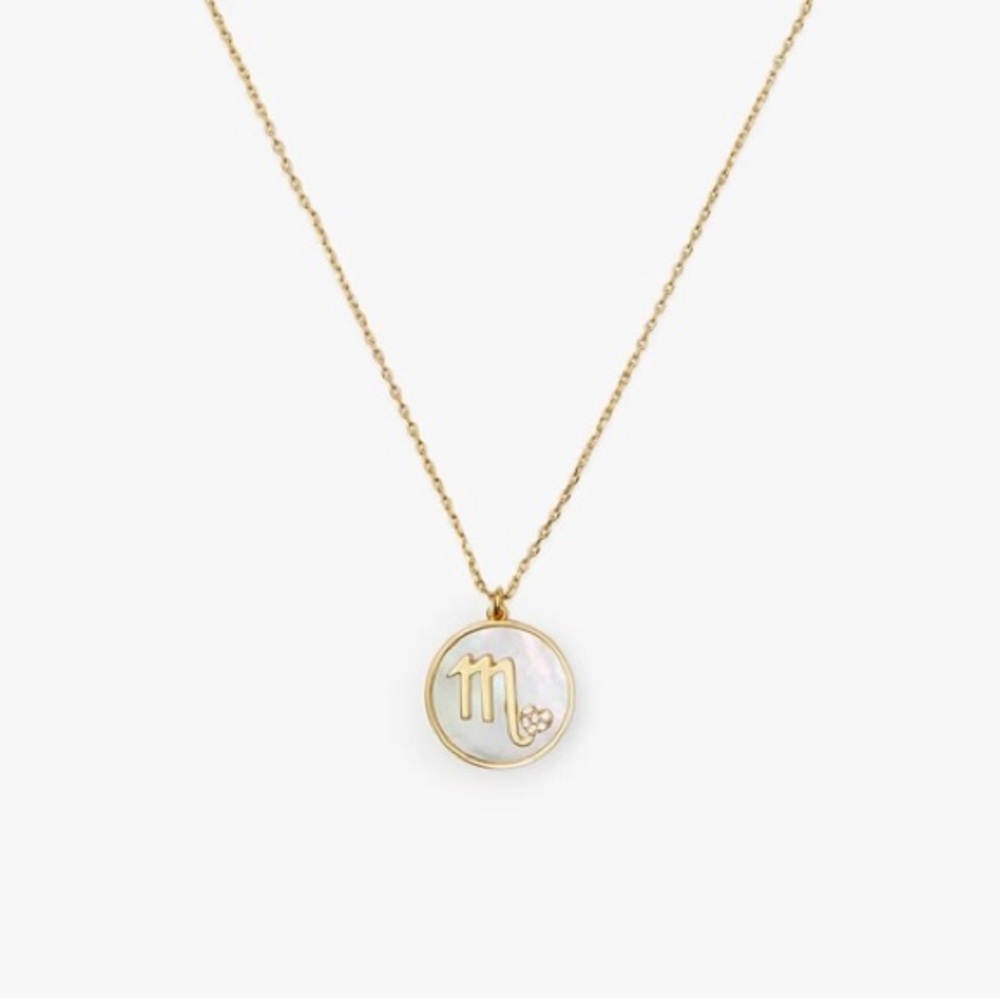 ⛔️SOLD⛔️ NWT Kate Spade Scorpio Zodiac Necklace - mother of pearl